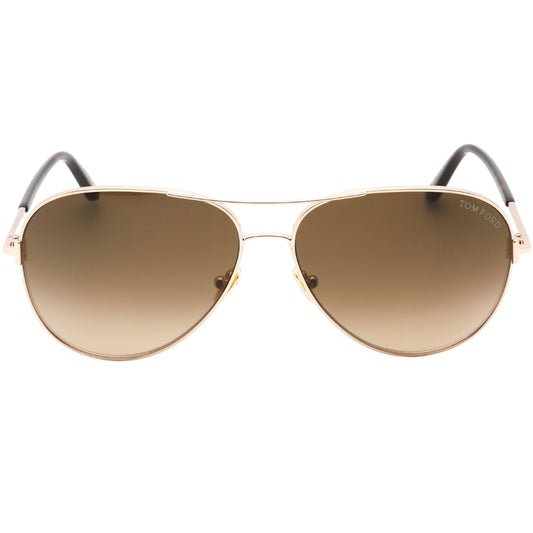 Tom Ford FT0823 Clark 28F Shiny Rose Gold Sunglasses 59/14/140