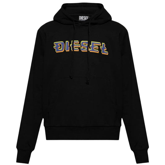 Diesel Pixel Logo Black Hoodie S