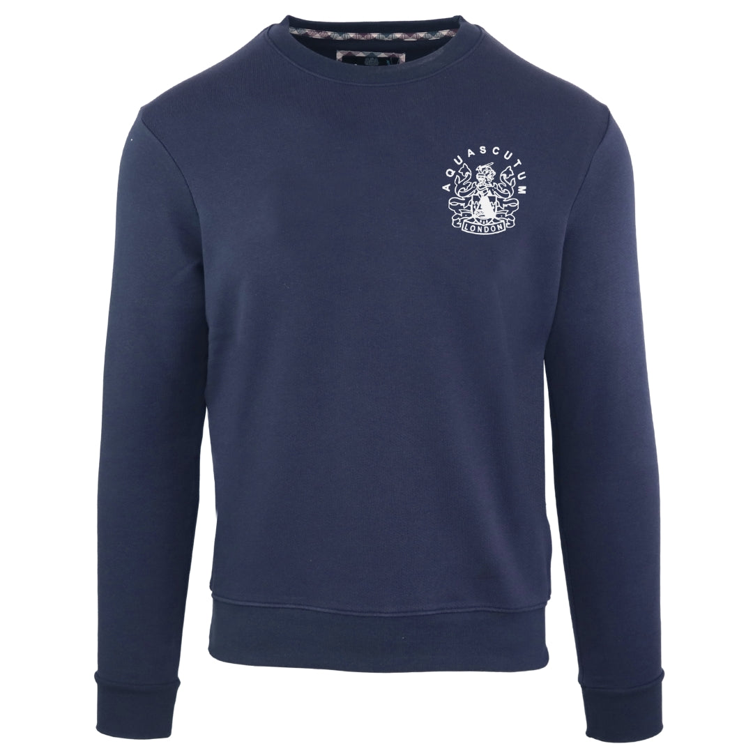 Aquascutum Mens Fg0523 85 Sweater Navy