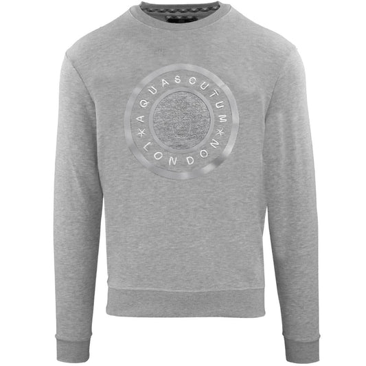 Aquascutum Mens Fg1123 94 Sweater Grey