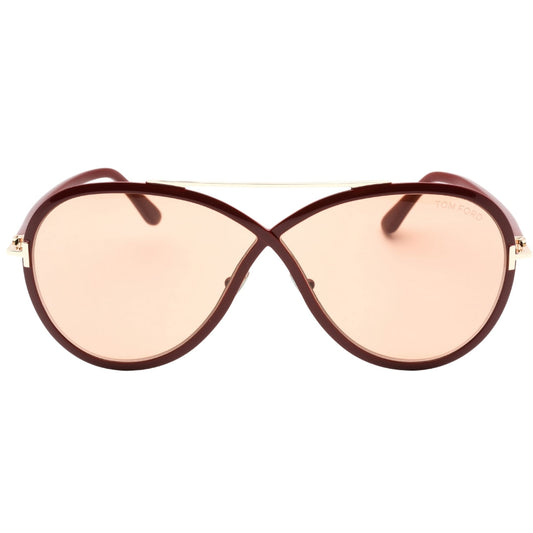 Tom Ford Rickie Womens Ft1007 69E Sunglasses Bordeaux