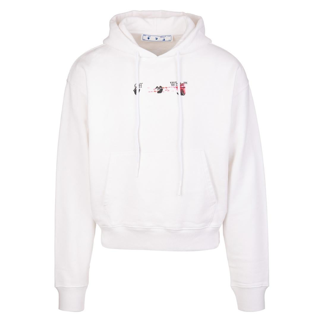 Off White Mens Hoodie Ombb037F21Fle0150132 White